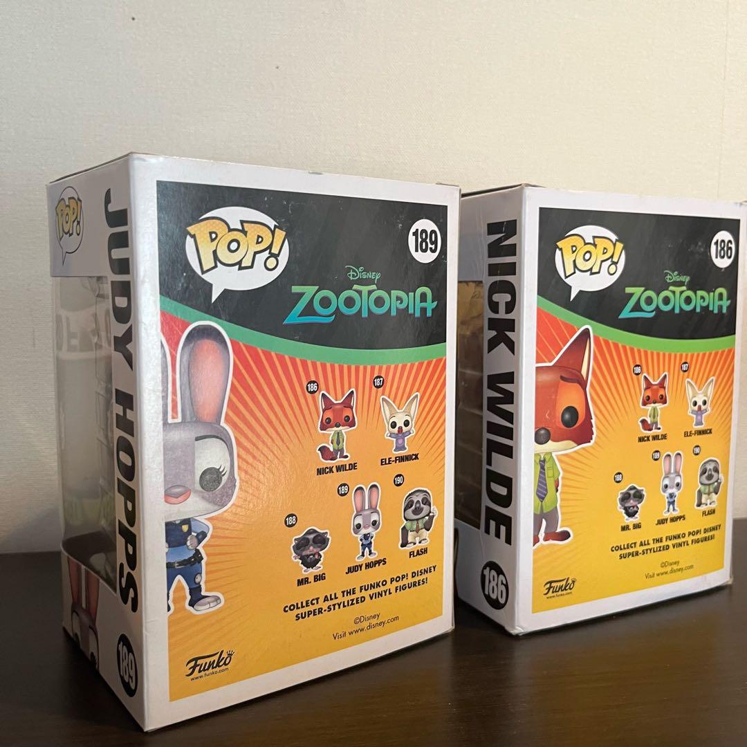 Funko Pop ディズニー　ズートピア　ジュディー　ニック　セット