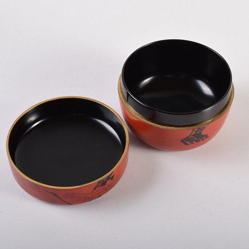 茶道具　輪島塗　岡本陽斎造　朝陽棗　共箱　V　7169