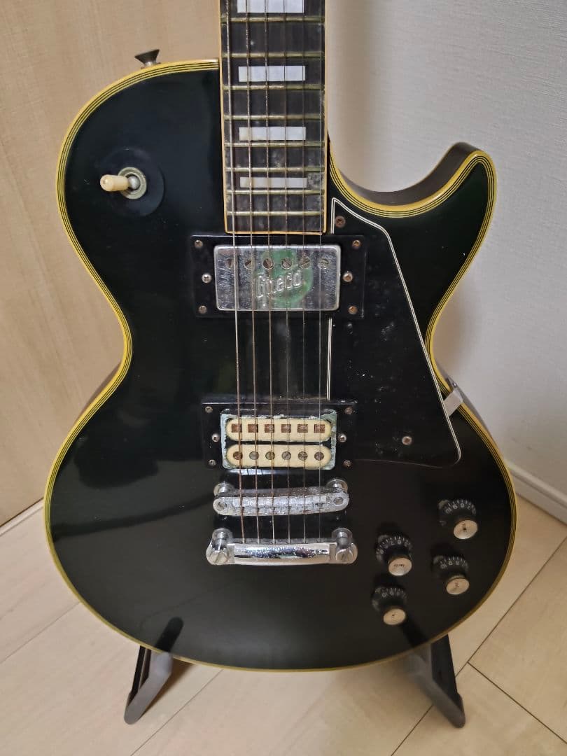 Greco レスポール　ブラック　　グネコロゴ