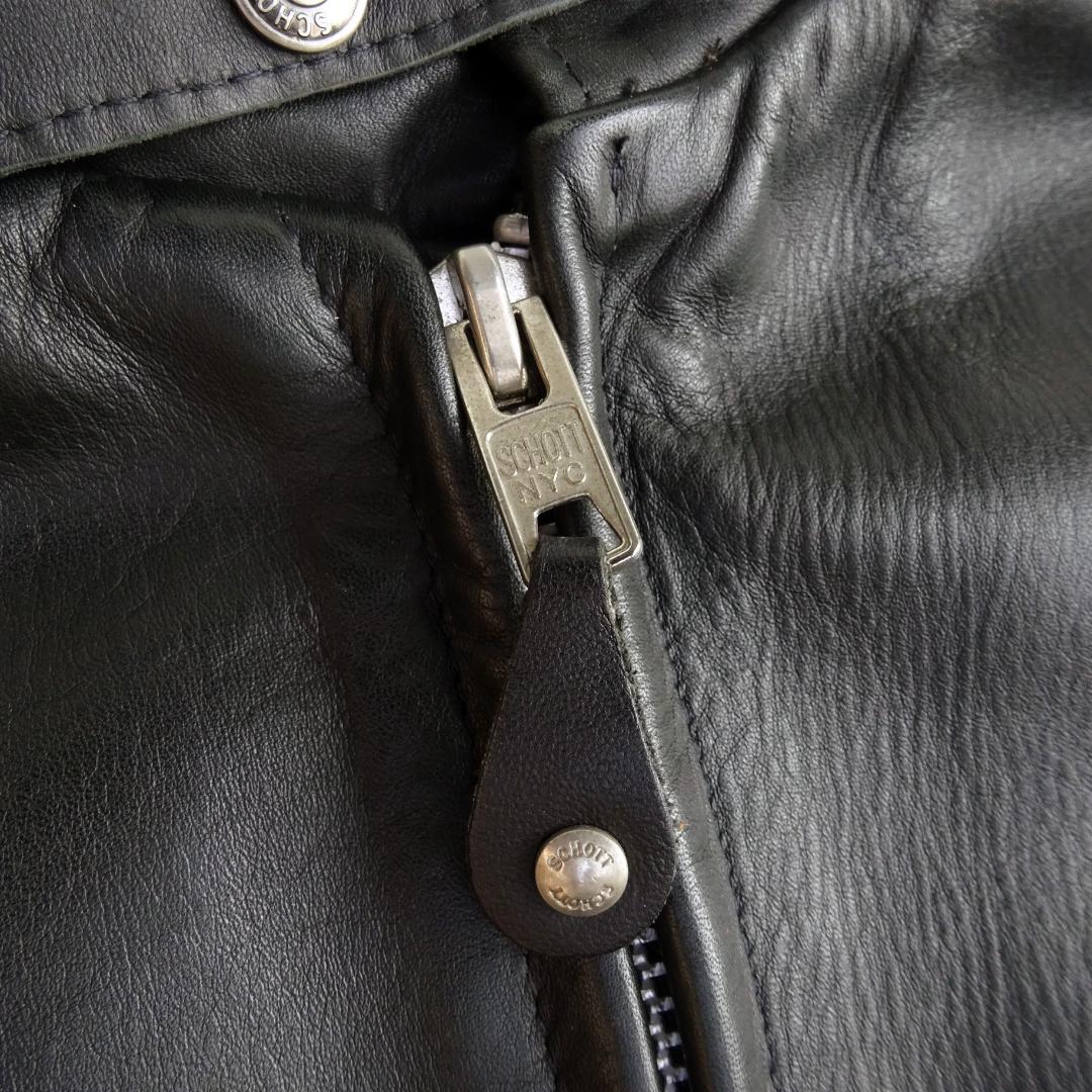 米国製美品上質　Schott ショット 641 42 XL シングルライダース