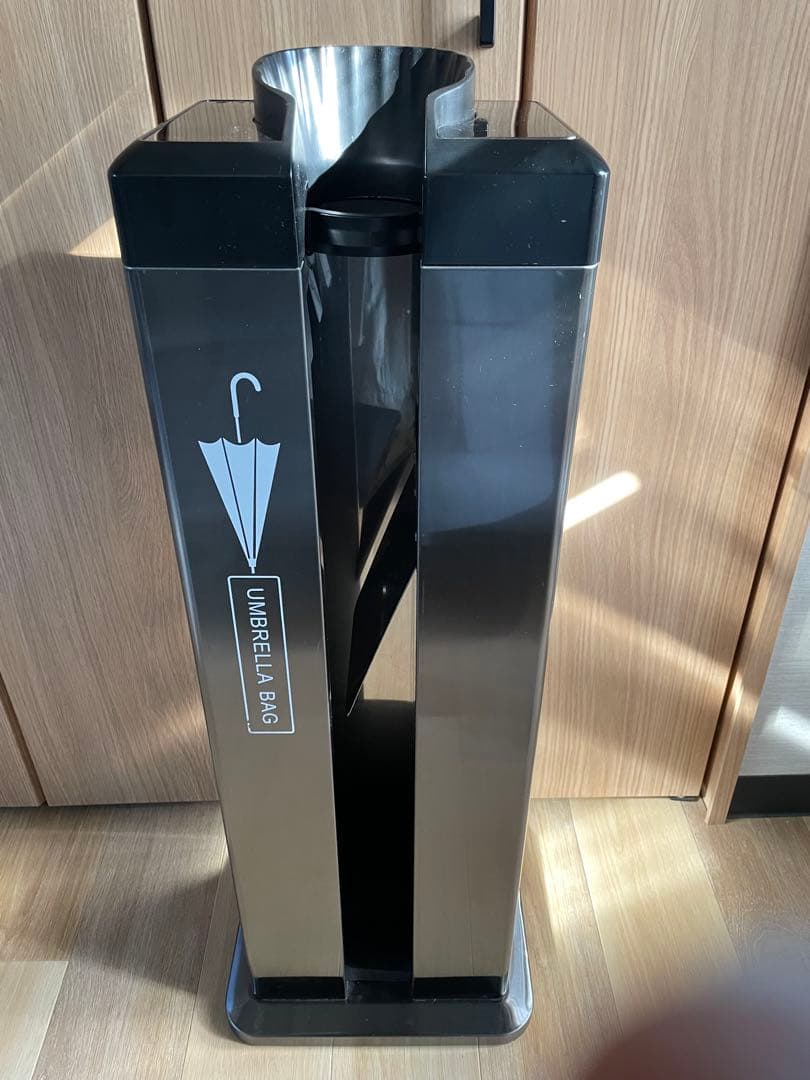 傘袋スタンド 傘ぽん ビニール2000枚 シルバー UMBRELLA BAG