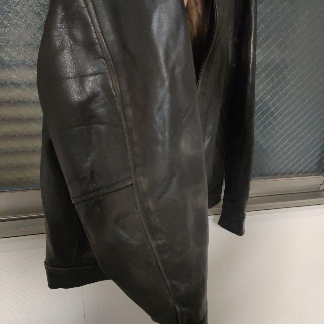 REDSKINS レザーシングルライダースジャケット XL