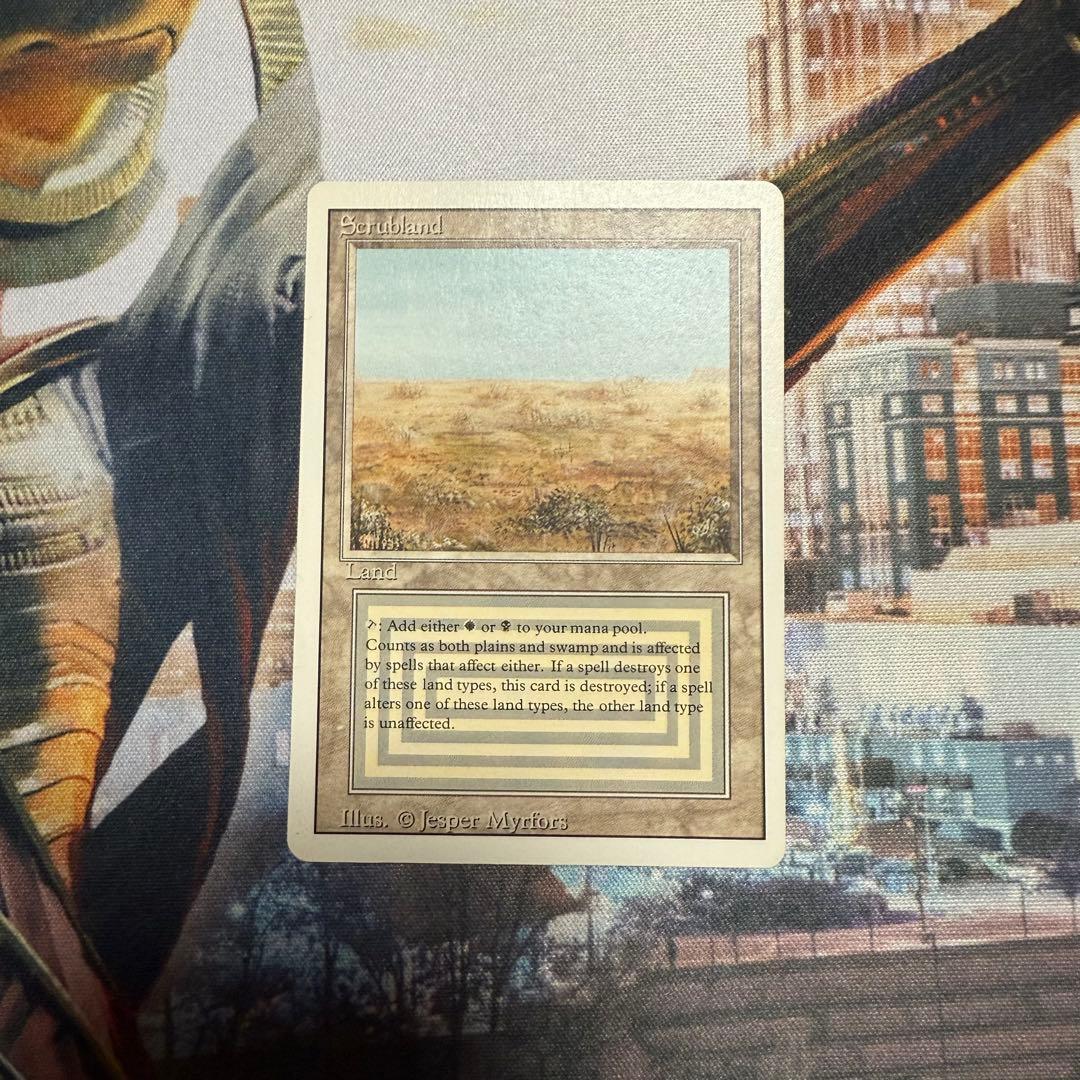 mtg Scrubland 3ED 英語版　リバイズド