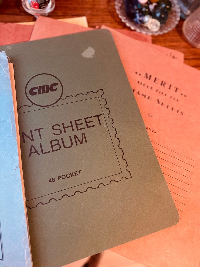 ヴィンテージ　グラシンシートbook ジャンクジャーナル