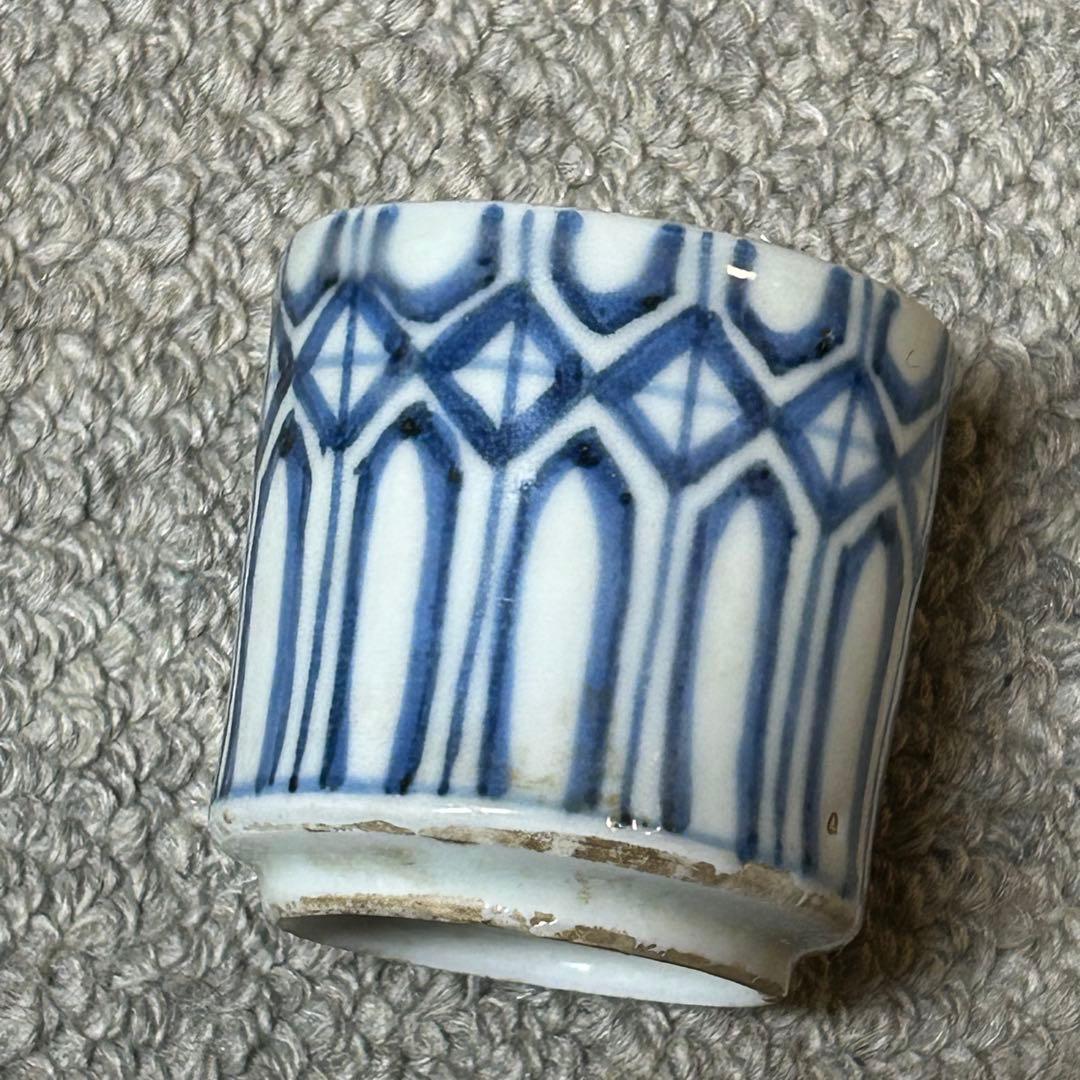 伊万里猪口幾何学模様