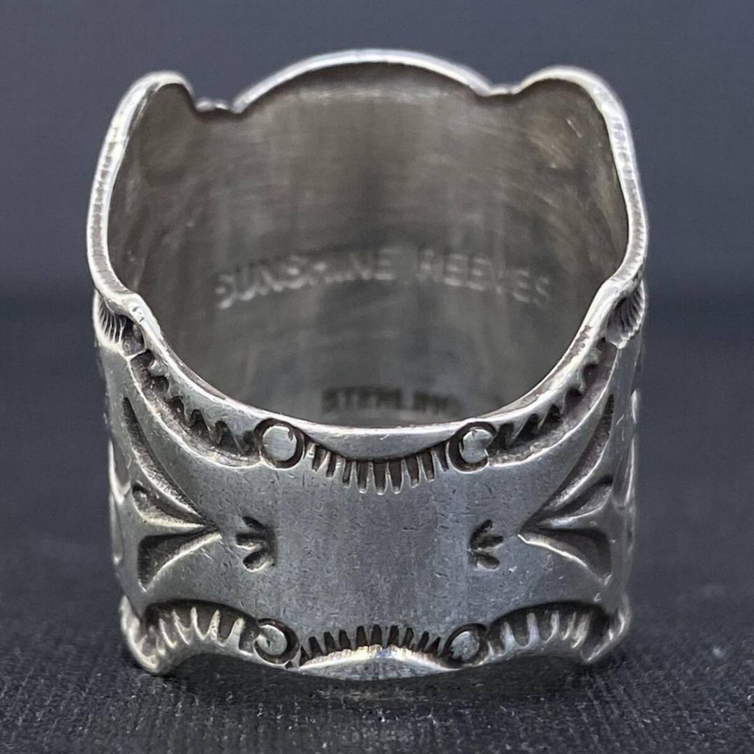 NAVAJO Sunshine Reeves キングマンターコイズリング 19号
