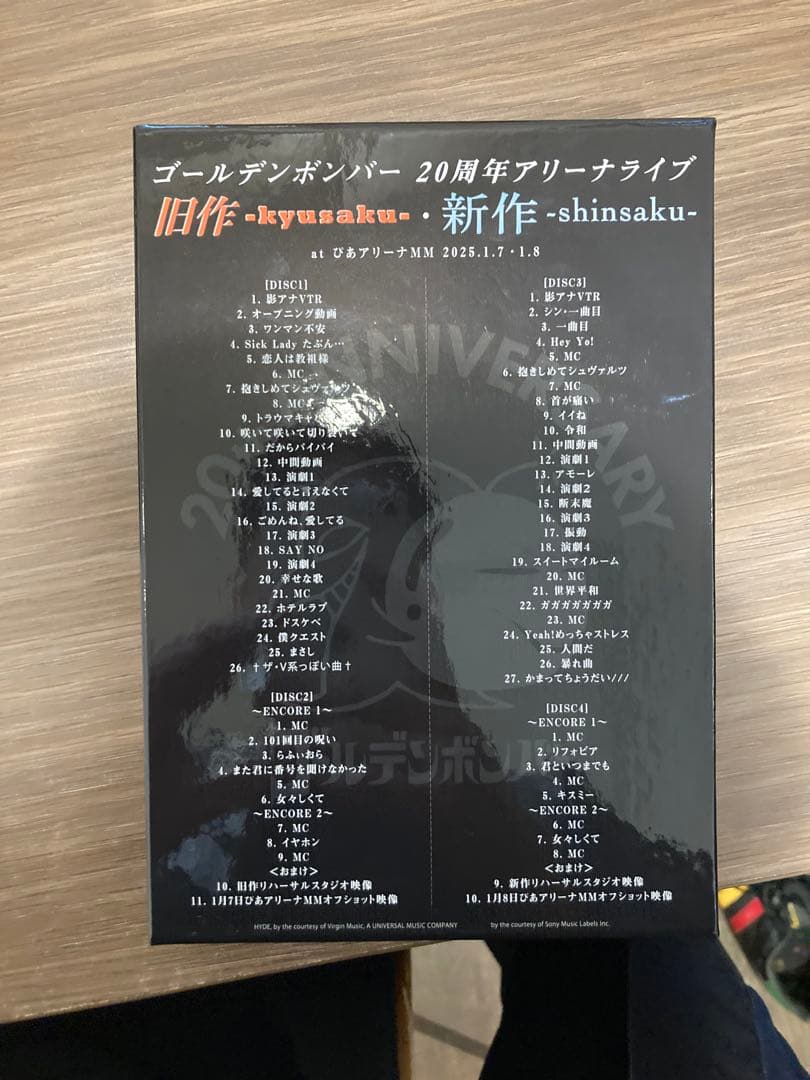 ゴールデンボンバー 20周年アリーナライブ 新作　旧作　DVD