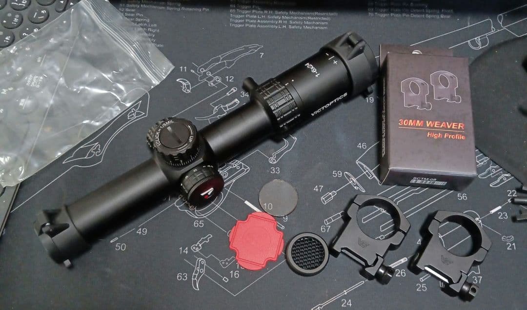 victoptics 1-6×24 ショートスコープ