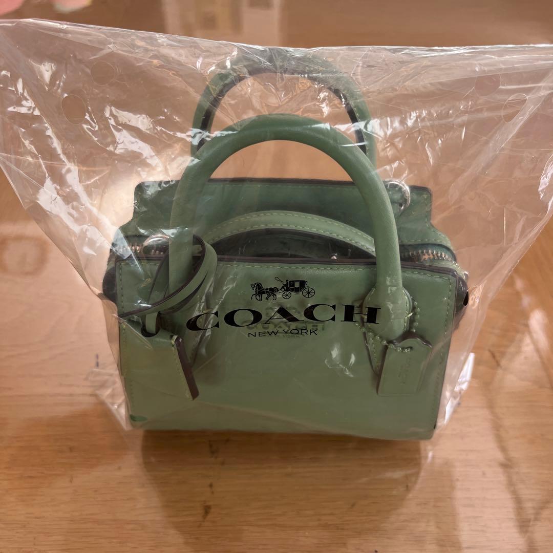 COACH ミントグリーン ショルダーバッグ