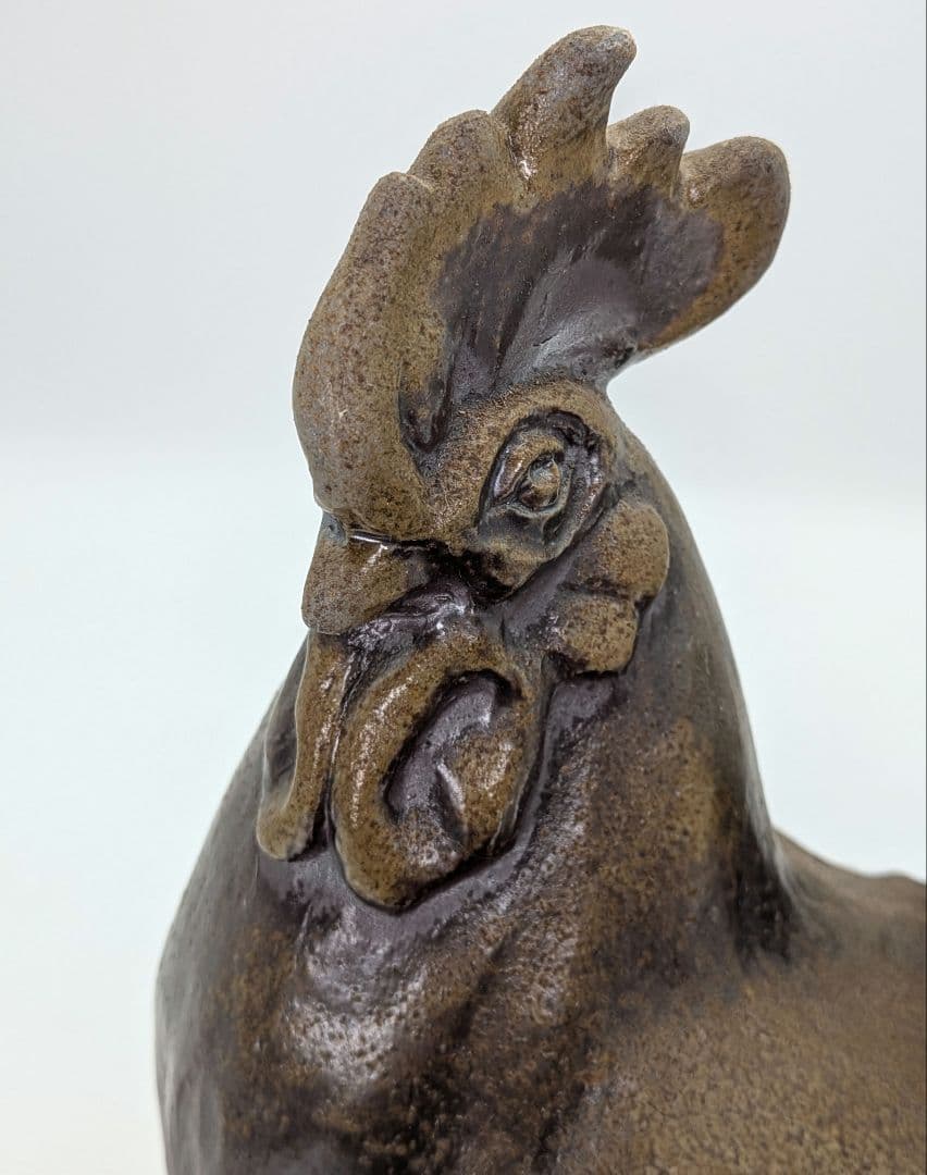 武用君彦 備前焼 干支置物「癸酉」 共箱共布栞 酉年 鶏 ニワトリ 鳥 縁起物