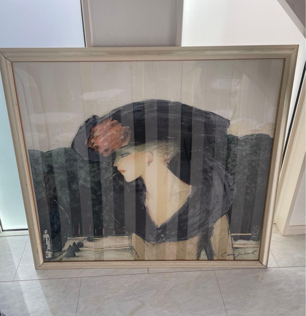 カシニョール　スカーフ　アンティーク　貴重 有名画家