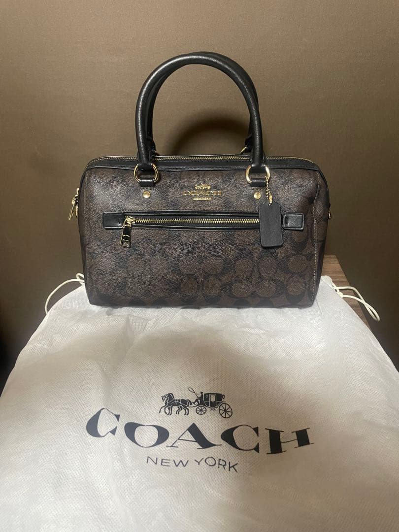 COACH ローアン サッチェル シグネチャー キャンバス