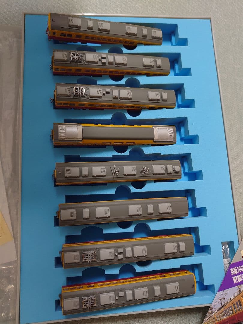 カプラー精密間隔仕上品 ８両 京阪 3000系 更新車 ダブルデッカー付 加工有
