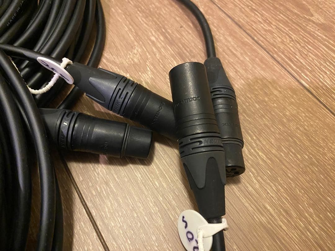 CANARE 4E6S 20m 2本 NEUTRIK XLR マイクケーブル