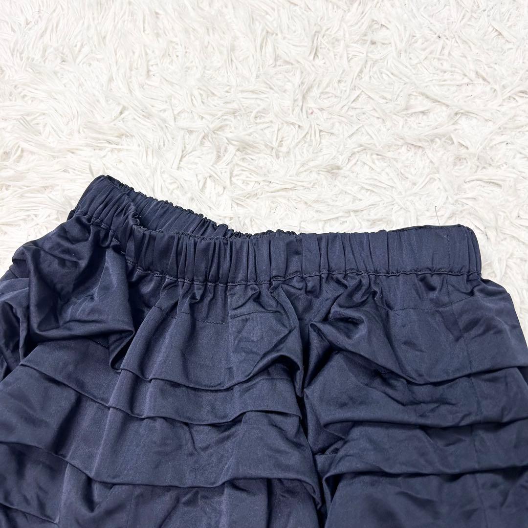 美品 2014 コムデギャルソン コムコム ティアード フリル サルエル ワイド