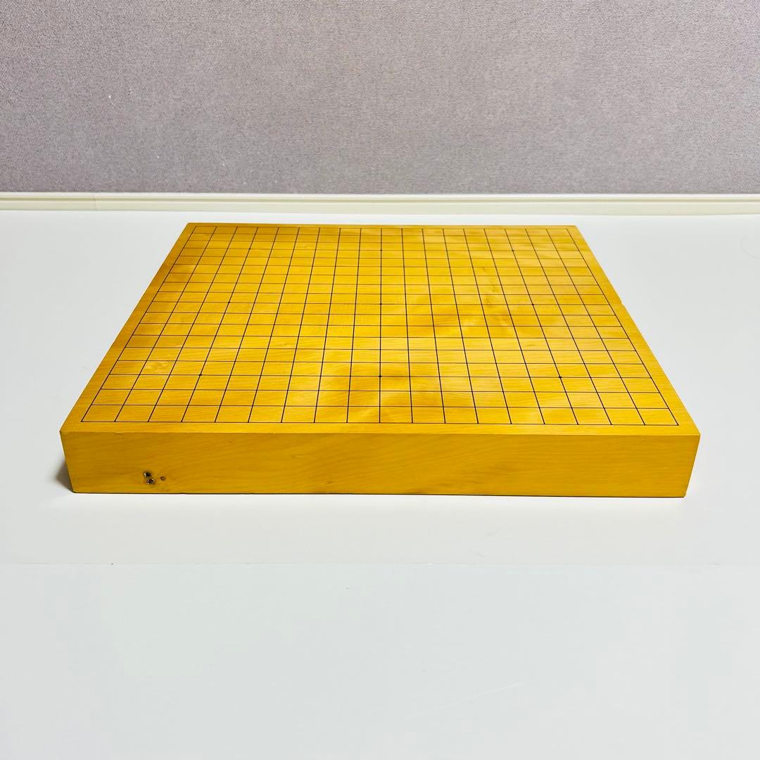 【高級天然木:ハギ3枚造り】卓上碁盤 2寸 本榧 天地柾目 ハギ盤 御碁盤 特撰