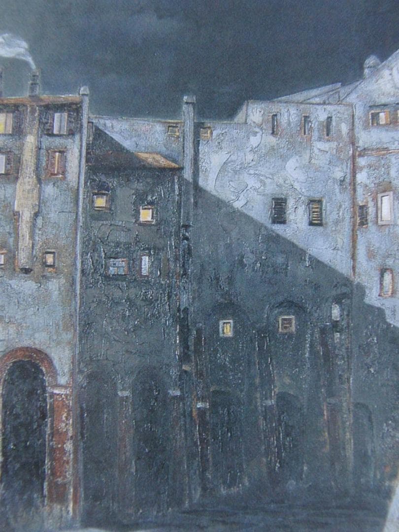 新井象子、【あかり】、希少な額装用画集より、新品額装付