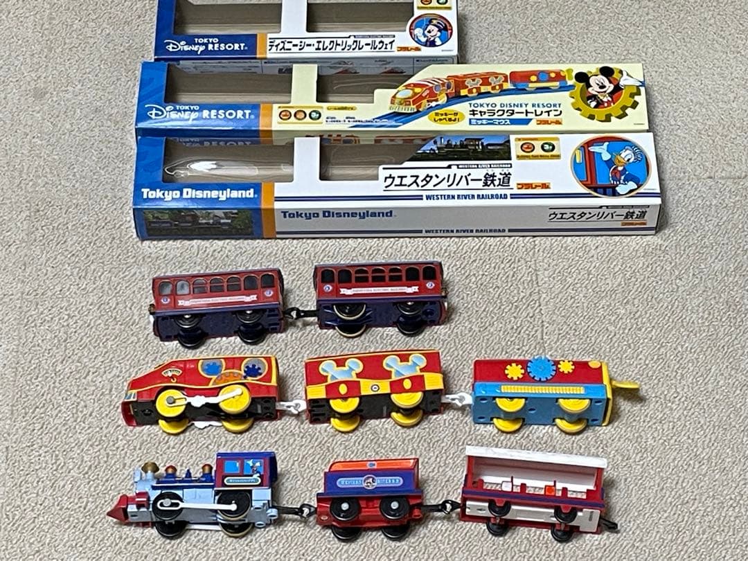 【ディズニー プラレール】鉄道 車両 トレイン ミッキー  まとめ ３点セット