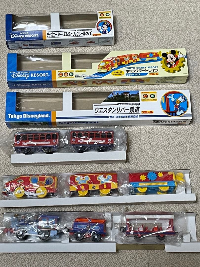 【ディズニー プラレール】鉄道 車両 トレイン ミッキー  まとめ ３点セット