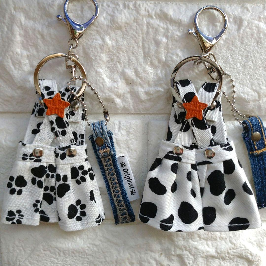 【スティッチ様★専用】デニム☺︎リメイク☺︎オーバーオール スカート☺︎チャーム