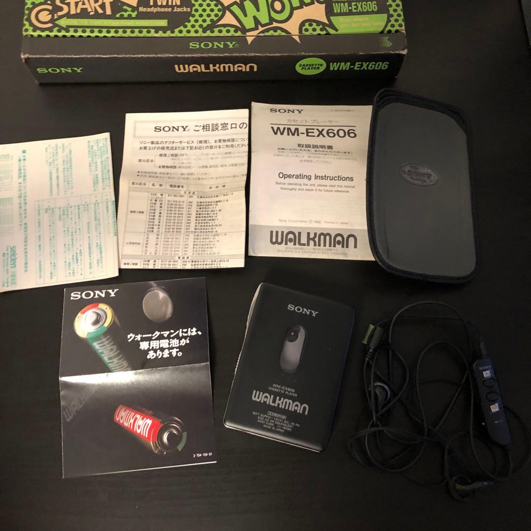 【美品】Sony WM-EX606 ソニー　ウォークマン　カセット　箱あり
