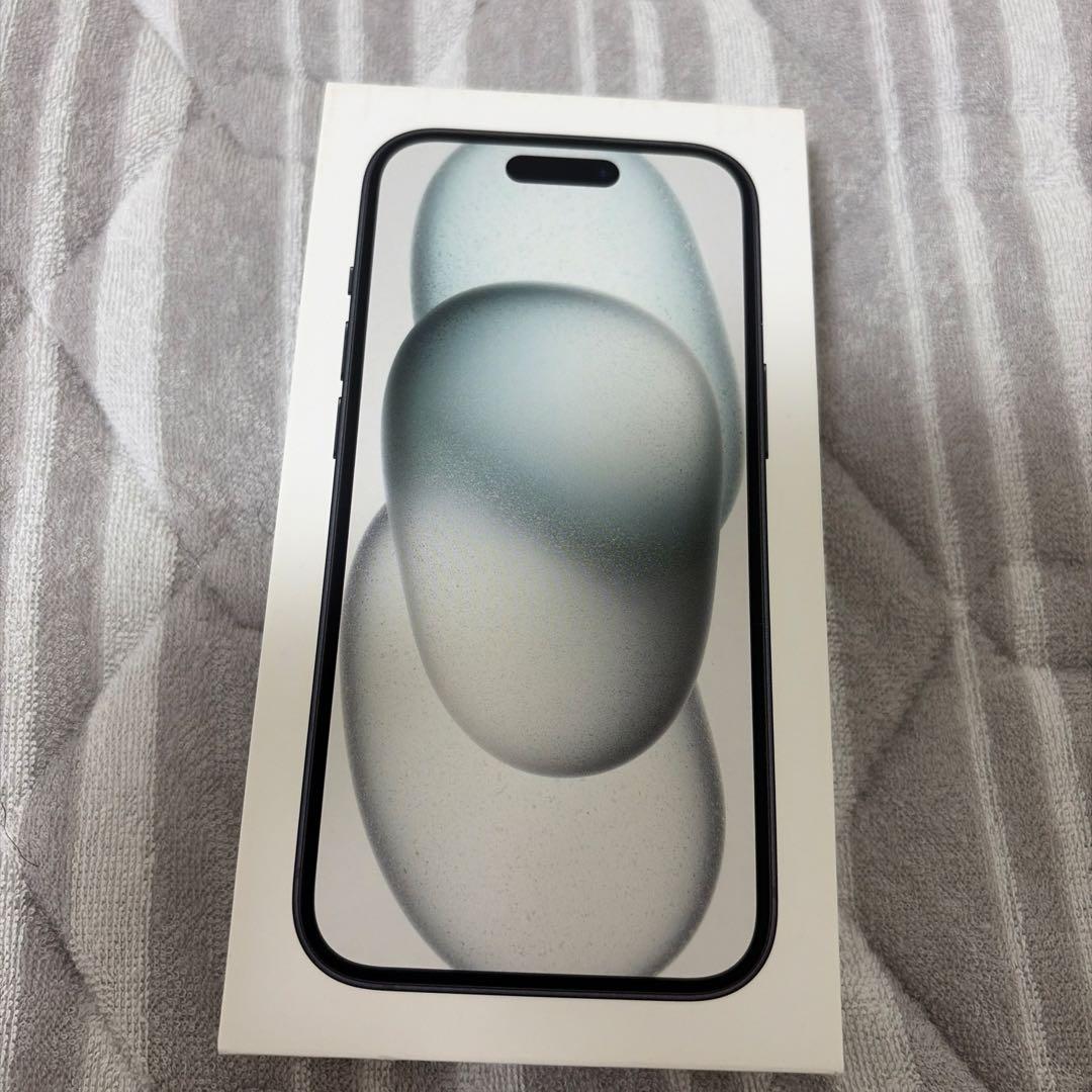 iPhone15 ブラック 128GB SIMフリー 保護フィルムセット