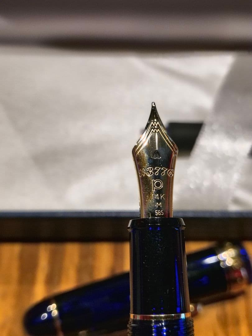 ★美品★プラチナ万年筆 3776センチュリー シャルトルブルー