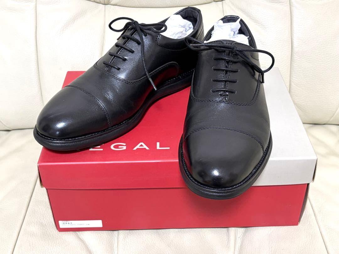 リーガルの革靴 ストレートチップ 24.5cm 黒 71WR