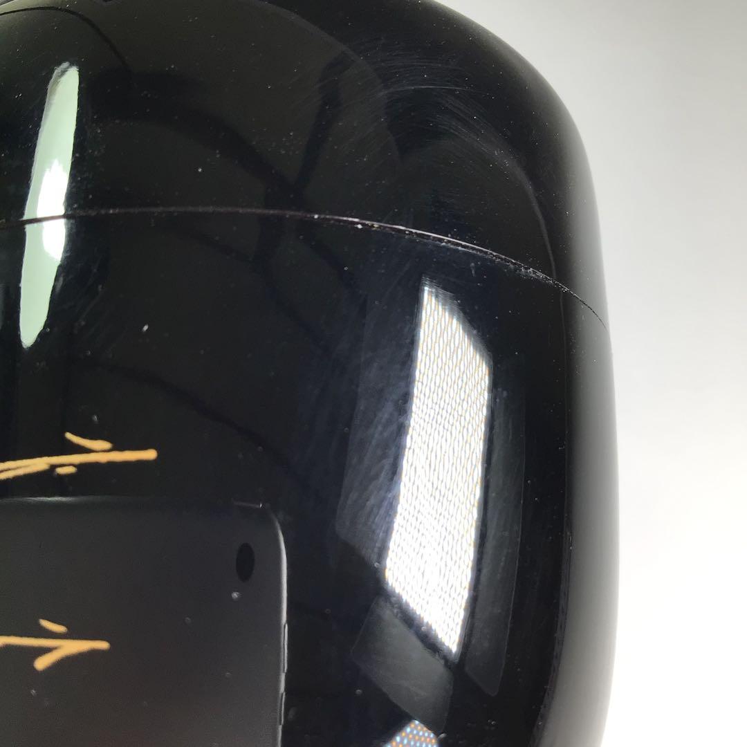 Ｐ８０６　棗　『荒井喜峰作』『黒漆塗』『扇面蒔絵』『利休棗』　共箱　茶道具