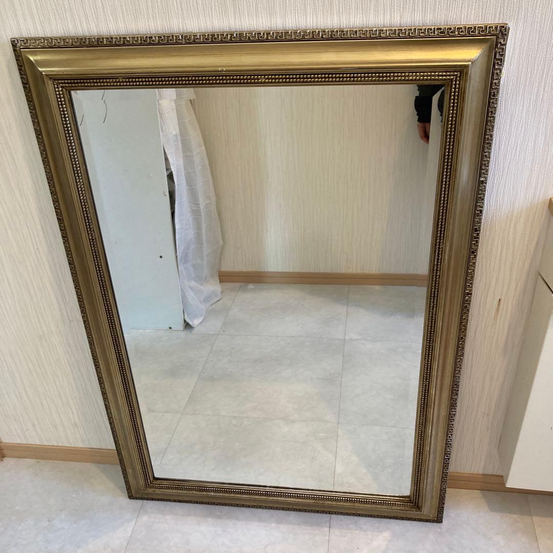 PPP　北九州発ゴールドフレーム 長方形ミラー　4枚まとめ売り　着払い