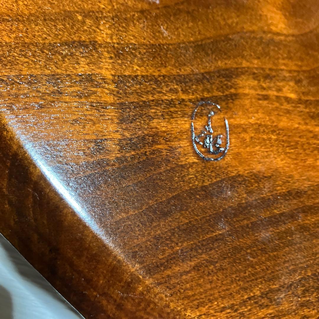 くり抜き　丸盆　2枚セット