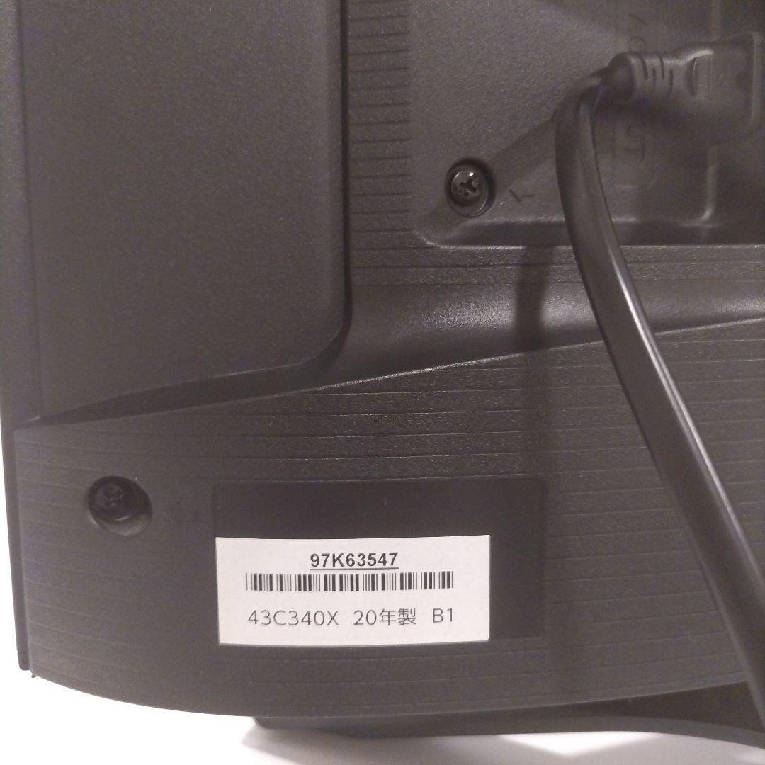 TOSHIBA REGZA 43C340X 4K液晶テレビ