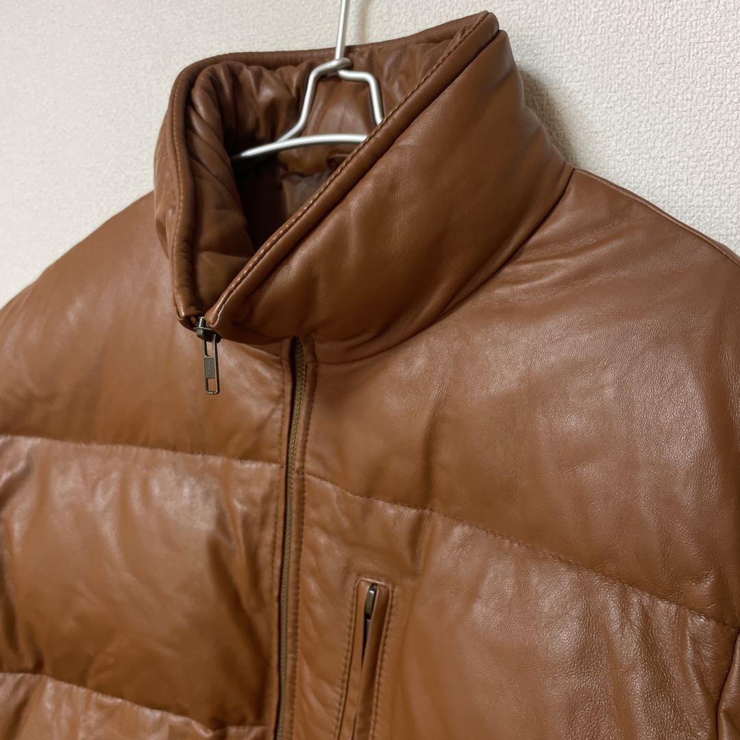 ■ WIND ARMOR レザーダウンジャケット ウィンドアーマー　本革　羊革