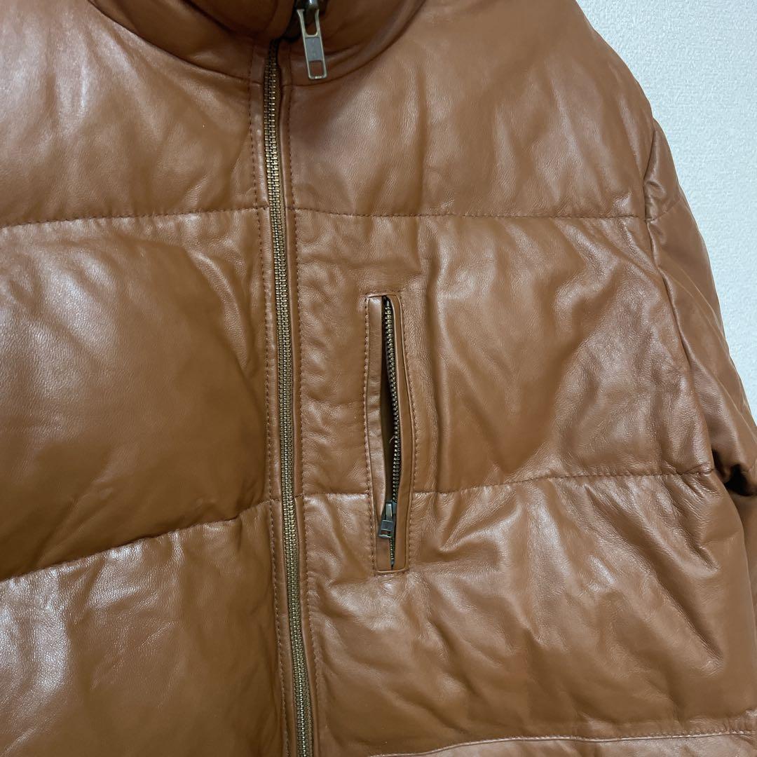 ■ WIND ARMOR レザーダウンジャケット ウィンドアーマー　本革　羊革