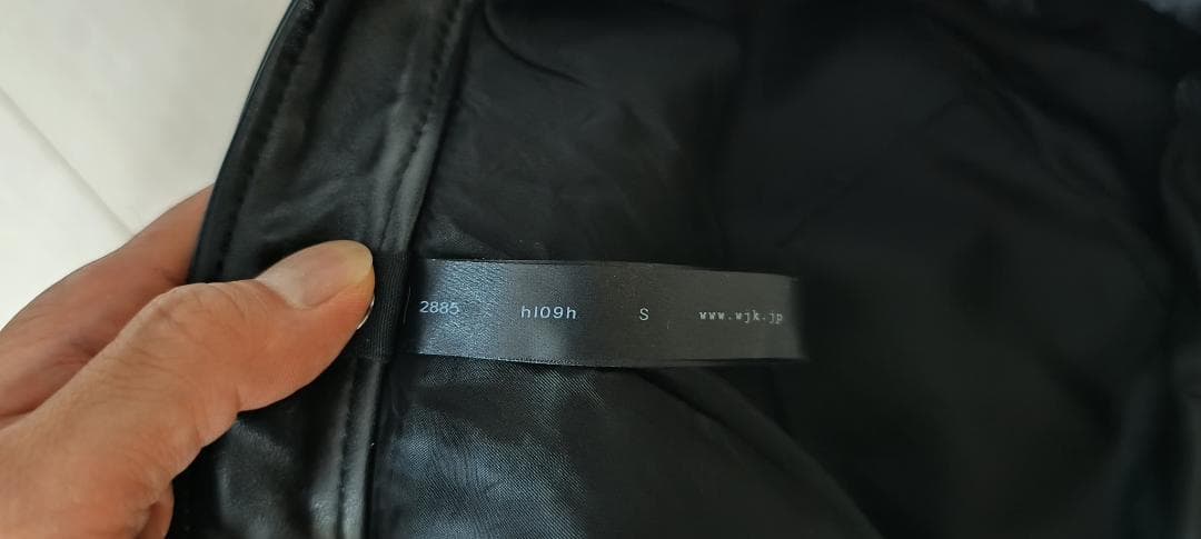 WJK/シングルライダースジャケット/馬革/BLACK/サイズS