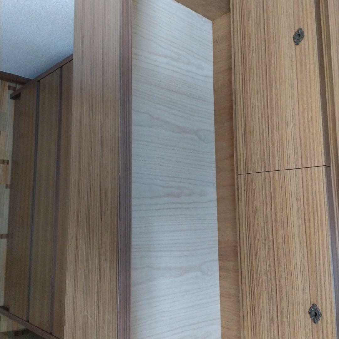 ブラウン木製タンス 8引き出し