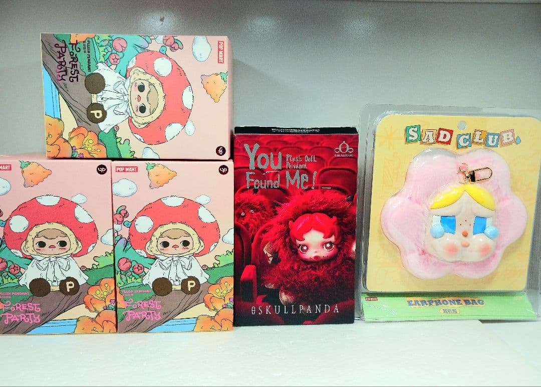 ぬいぐるみ POP MART Firest Party SKULLPANDA CRYBABY