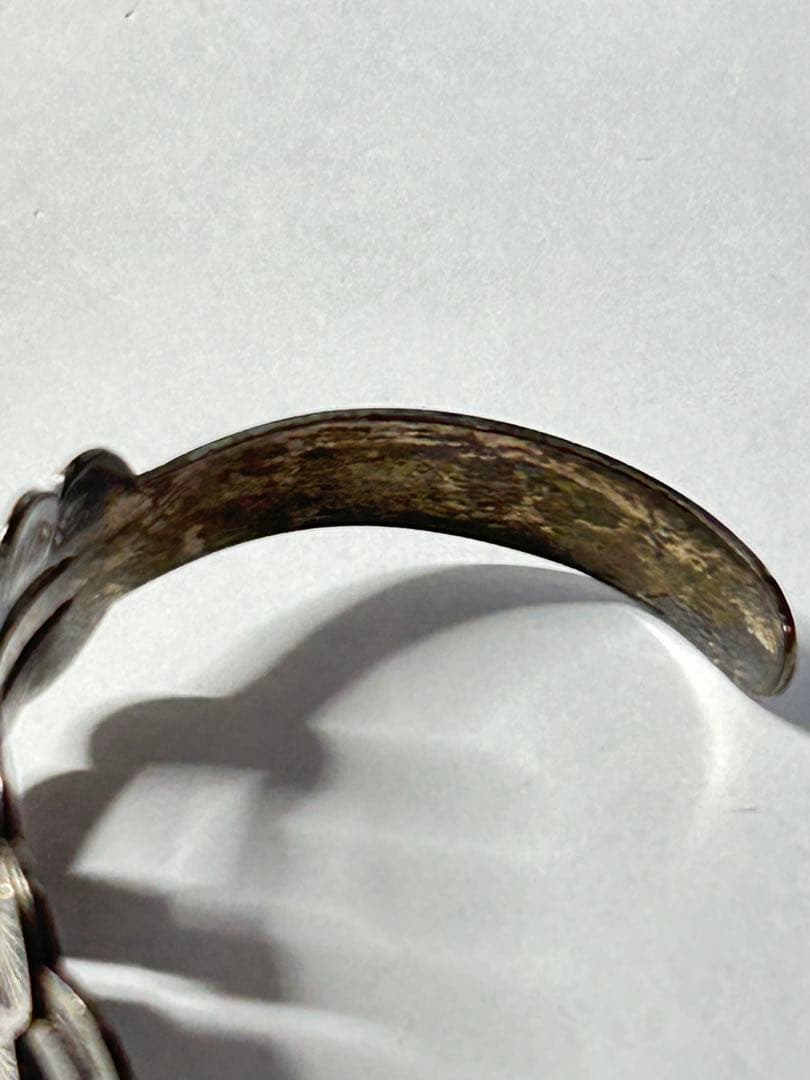 シルバー バングル　ヴィンテージ　navajo インディアンジュエリー