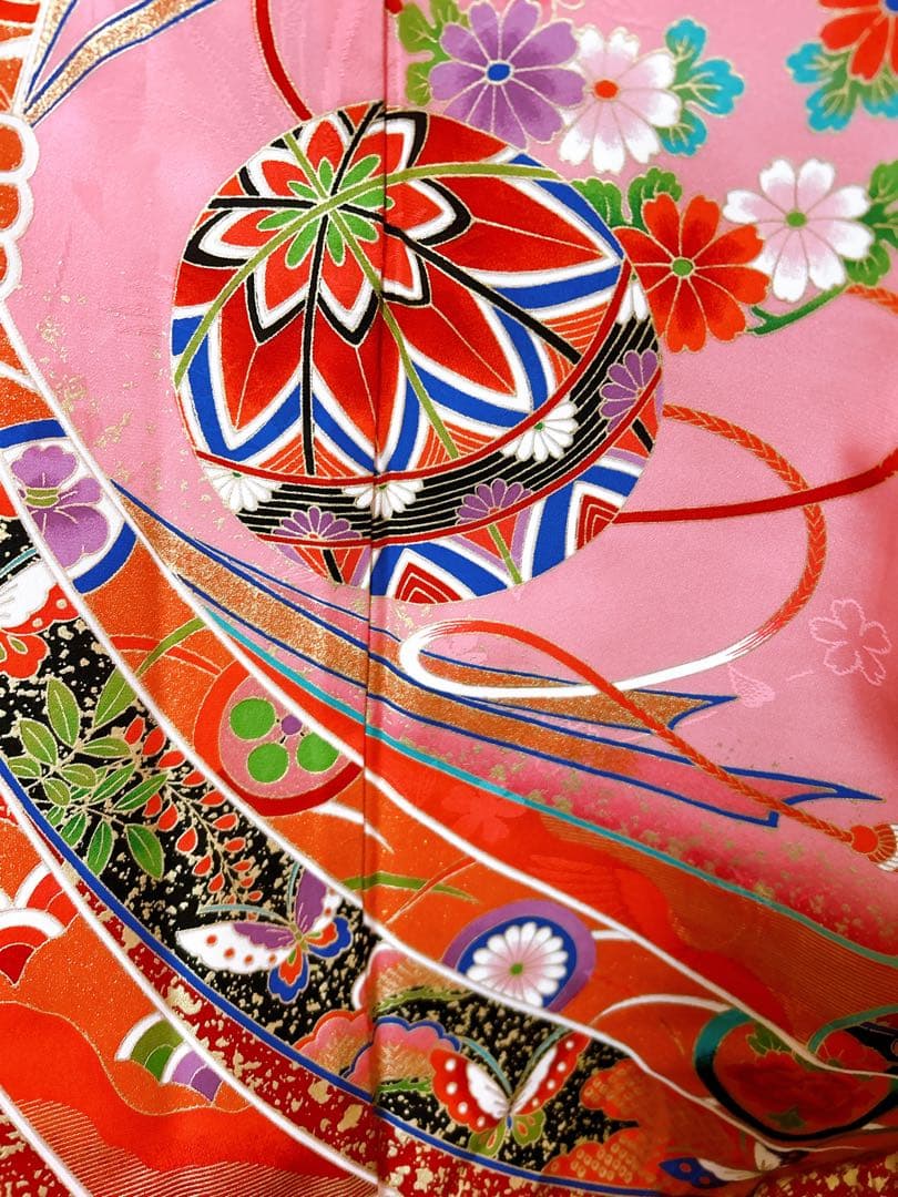 本格正絹着物♡七五三　7歳　女の子　セット　一式　ピンク系