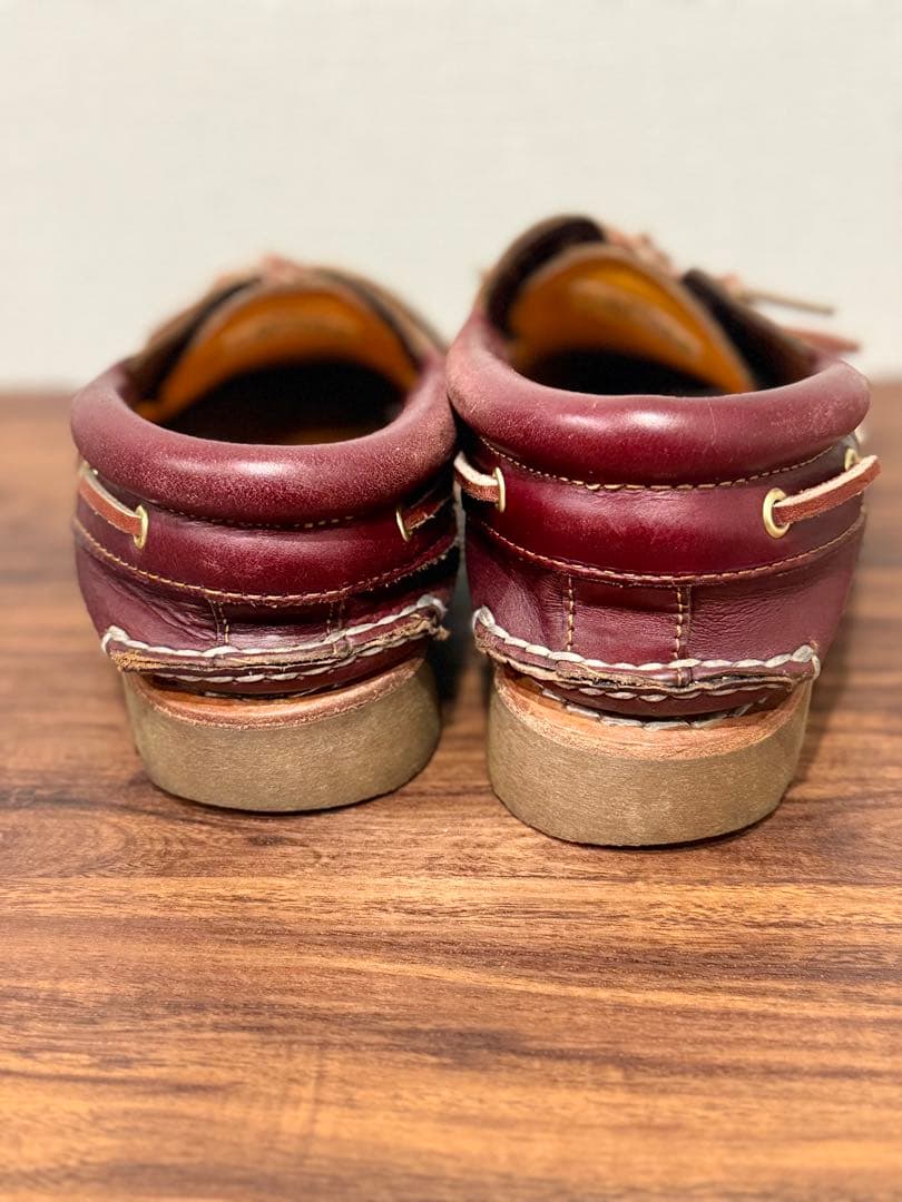 Timberland クラシック　バーガンディ デッキシューズ 革靴