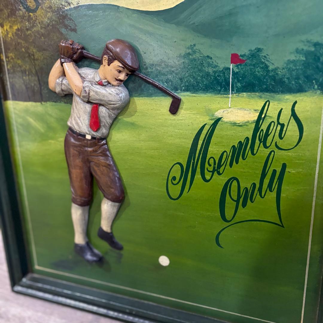 ウォールデコ　パネル　ゴルフクラブ　カントリーコーナー