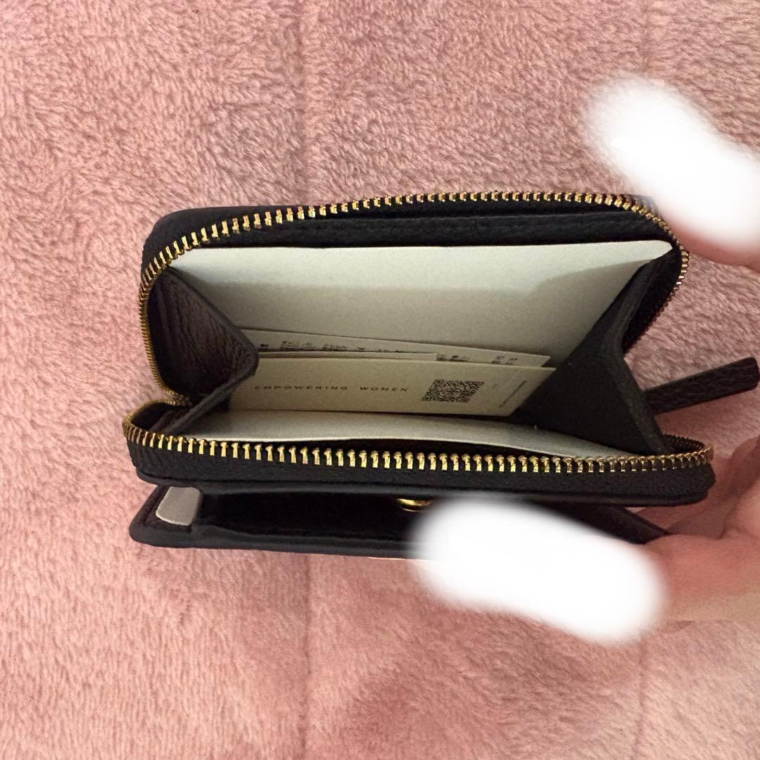 Burch レザー コンパクトウォレット ブラック