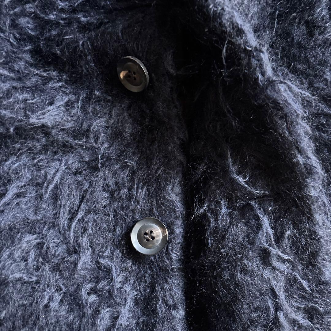 美品 デパリエ モヘアシャギーコート 38 オーバーサイズ 定価17万 黒