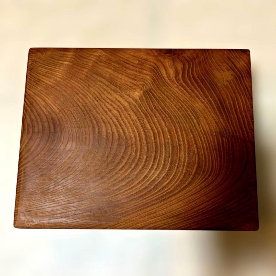 未使用　木製　ケヤキ　欅　木箱