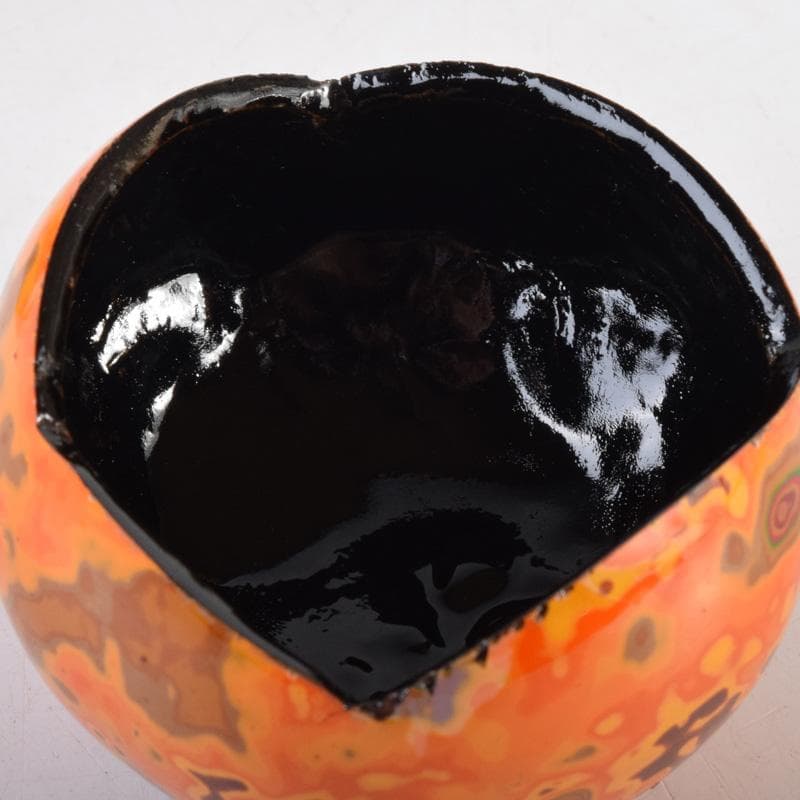 喫煙具　若狭塗　金虫喰塗　莨壷　煙草入　共箱　V　7189