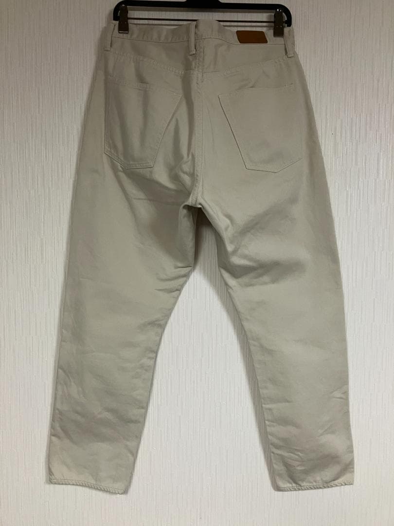 未使用級 sanca テーパード ベージュ デニム チノ L サンカ 日本製