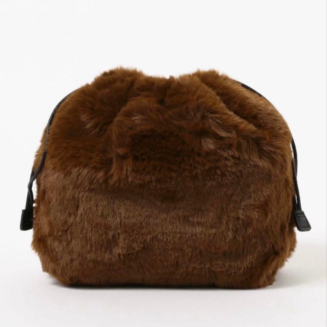 VIOLAd’ORO / レザー × エコファー メッシュハンドバッグ