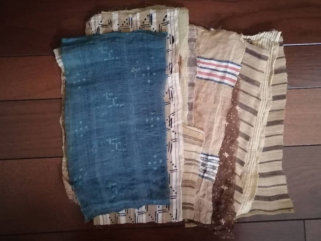 古い芭蕉布ハギレ　13種15点まとめて