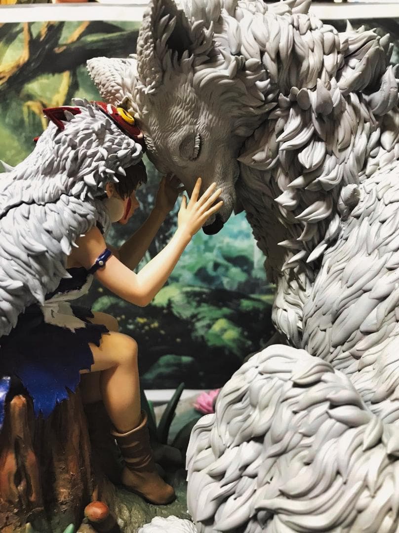 もののけ姫　サン　フィギア　宮崎駿　　 約30ｃｍ　巨大フィギア