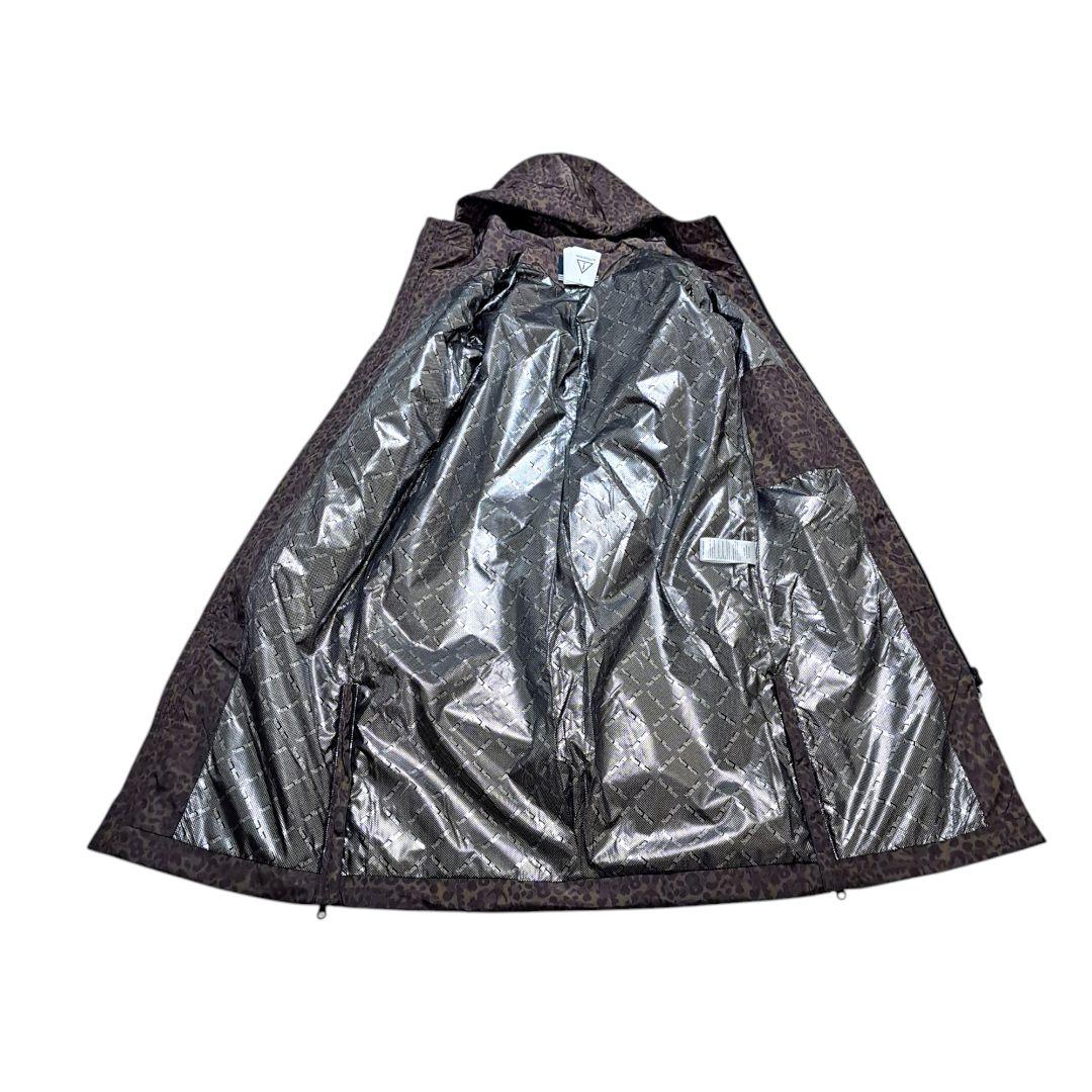 【新品タグ付】ムータマリン　UV撥水　フーデッドコート　サイズ4　S　レオパード